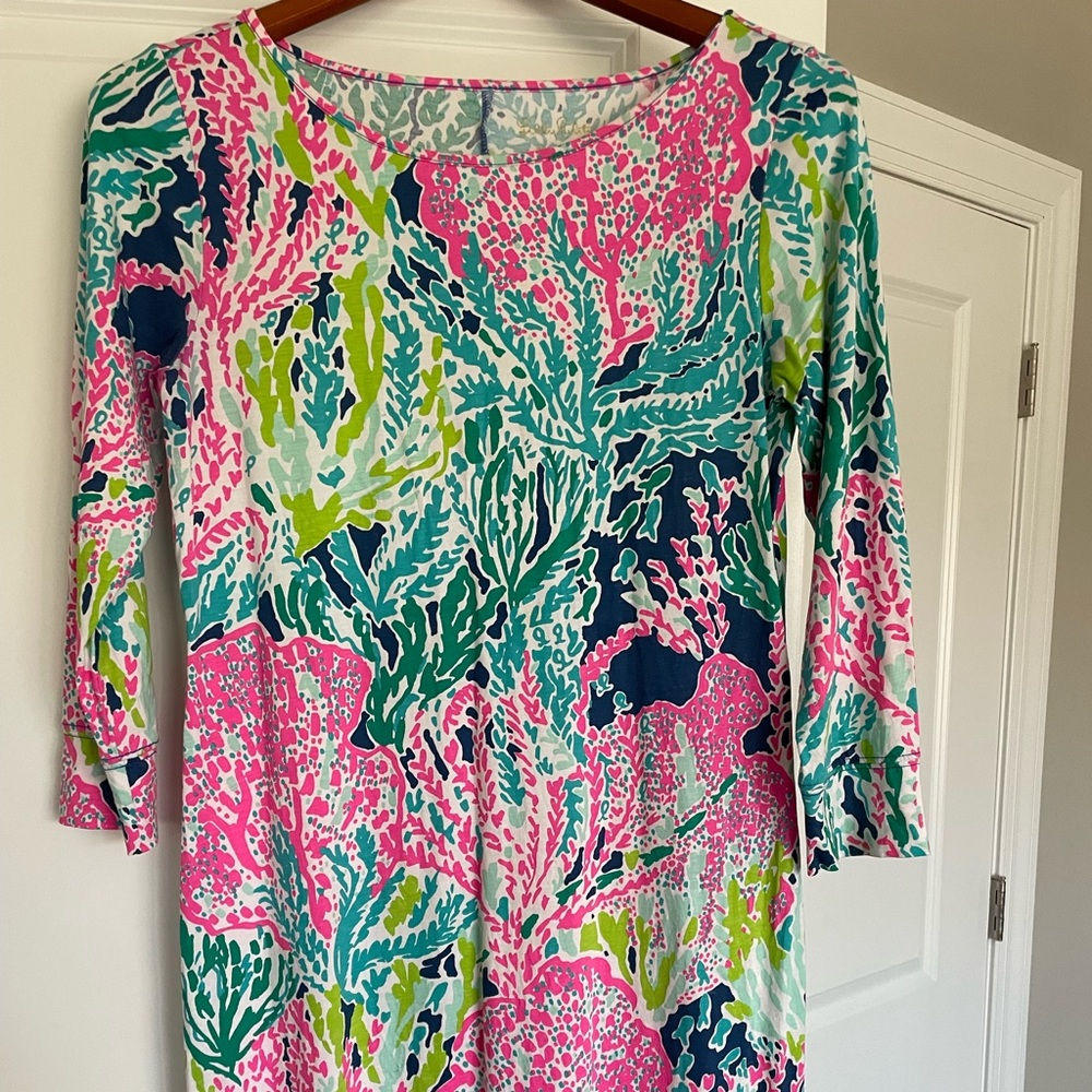 Lilly Pulitzer Pima cotton long sleeve dress - size small
